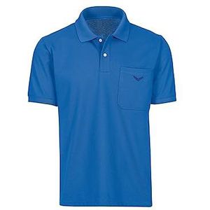 Trigema Poloshirt voor heren, electric-blue, 3XL