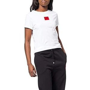 HUGO Dames The Slimtee_Redlabel T-shirt, White100, S