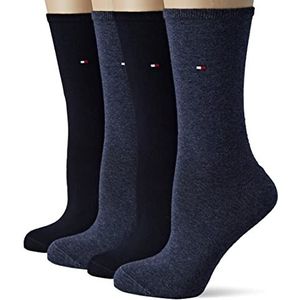 Tommy Hilfiger womens 4 Pack Ecom Classic Sock, jeans/blauw, 35-38 (4-pack)