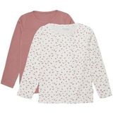 MINYMO meisjes t-shirt, rood, wit, roze, 116 cm