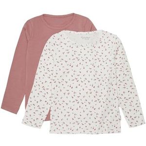 MINYMO meisjes t-shirt, rood, wit, roze, 116 cm