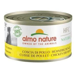 Almo Nature HFC Natural nat voer voor volwassenen honden kippendijen - blik 95 g.