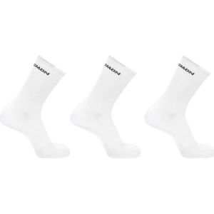Salomon Unisex Flow Crew 3-pack wit-zwarte sokken