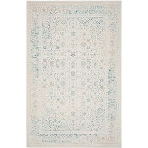 Safavieh Woonkamer tapijt, PAS405, geweven polypropyleen, turkoois/ivoor, 120 x 180 cm
