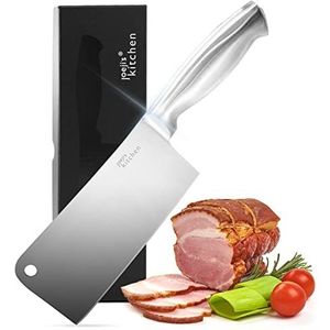 Joeji's Kitchen - Vleeshakmes - Roestvrijstaal - 17 cm - Ergonomisch Handvat - Multifunctioneel Slagersmes