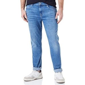 7 For All Mankind Slimmy Tapered Stretch Tek Jeans, Light Blue, Regular Heren, Lichtblauw, Eén maat