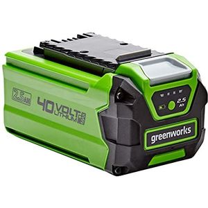 Greenworks Tools accu G40B25 (Li-Ion 40 V 2,5 Ah herlaadbare krachtige accu geschikt voor al het gereedschap uit de Greenworks Tools 40V Serie)