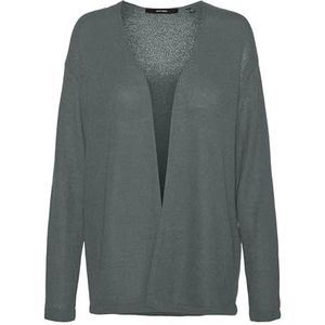 VERO MODA Vmeddie Ls Open Cardigan Ga Noos gebreide jas voor dames, Balsemgroen, S