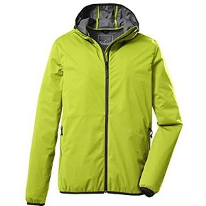 killtec Men's 2-laags functioneel jack/outdoorjack met capuchon, opvouwbaar KOS 60 MN JCKT, spring green, S, 39174-000