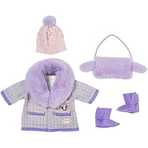 Baby Annabell Deluxe Coat Set 43cm - with Fur Trim - Easy for Small Hands, Creative Play Promotes Empathy & Social Skills, For Toddlers 3 Years & Up - Includes Boots, Hat & More