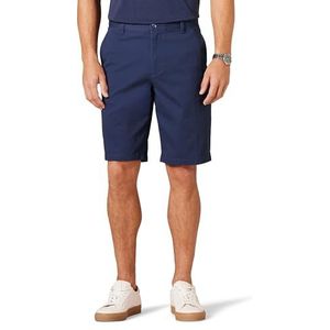 Amazon Essentials Heren Slim-Fit 11"" Flat-Front Comfort Stretch Chino Short, Navy, 32