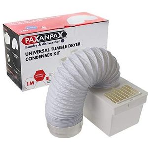 Paxanpax PLD156 Universele wasdroger interne condensatorset, inclusief slang, doos en accessoires.