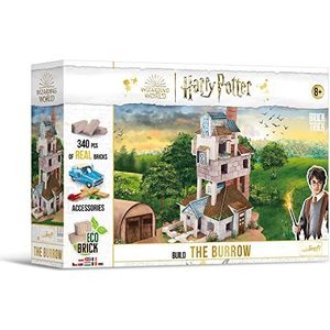 Trefl - Brick Trick Harry Potter: The Burrow - Bouw met Brick, Het Nest - Weasley House, EKO Brick Bricks, 340 Bricks, herbruikbaar, creatieve set voor kinderen vanaf 8 jaar.