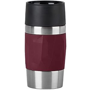 Emsa Travel Mug Compact Isolierbecher rd | 0,3 L, weinrot