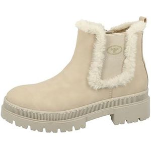 TOM TAILOR Dames 4294905 Chelsea-laarzen, crème, 41 EU