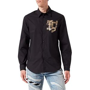 Just Cavalli Camicia-blouse voor heren, 900 Zwart, 58