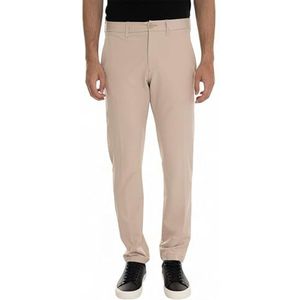 BOSS - T_Commuter-Slim - Broek - Beige - 95% Polyester (Recyclé), 5% Élasthanne