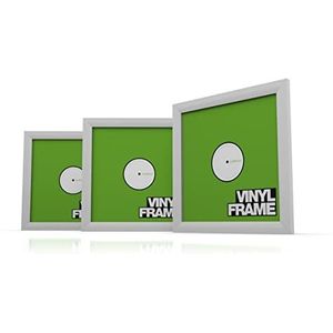Glorious Vinyl Frame Set White - 3x Vinyl Cover Frame voor 12" platen, eenvoudig aan te brengen en te vervangen, verstelbare houder, wit