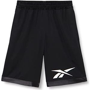 Reebok Heren Basketbal mesh Shorts, zwart, XS/S, Zwart, XS