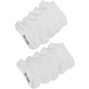 ONLY & SONS OnSFINCH SNEAKER SOCK 10-PACK NOOS, Wit/verpakking: 10 wit, One Size