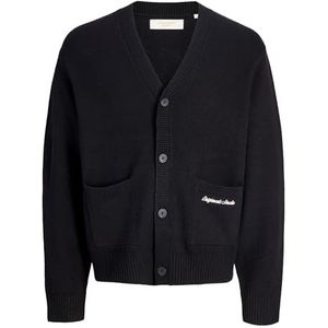 JACK & JONES Jornorrebro Gebreide cardigan, zwart, L