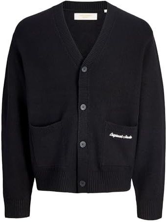 JACK & JONES Jornorrebro Gebreide cardigan, zwart, L