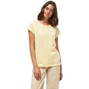 Minus Leti Tee T-shirt voor dames, Geel (Yellow Straw), XXL