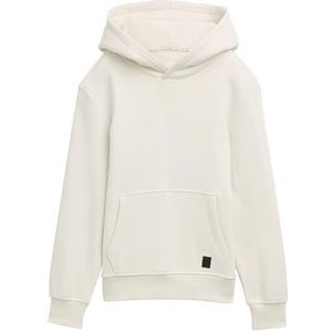 TOM TAILOR Jongens kinderen hoodie sweatshirt met print op de rug, 32257 - Grijs Wit, 128