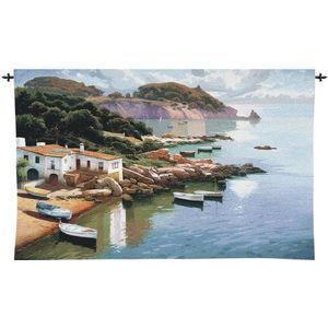 Design Toscano DAYBREAK ON COAST TAPESTRY W/ROD NR