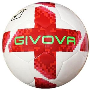 Givova Pallone Academy Star Ball, volwassenen, uniseks, wit/rood (meerkleurig), eenheidsmaat