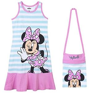 CERDÁ LIFE'S LITTLE MOMENTS Minnie Mouse jurk voor meisjes, bedrukt en gemaakt van 100% katoen, officiële licentie Disney, blauw, normaal