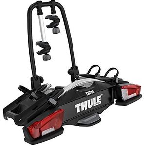 Thule Velocompact 13-pins platformfietsendrager voor de trekhaak, 13-polig, zwart/aluminium, 2 fietsen
