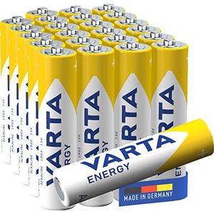 VARTA Energy AAA Micro LR03 Batterij (verpakking met 24 stuks) Alkaline Batterij - Made in Germany - ideaal voor speelgoed zaklamp en andere apparaten op batterijen