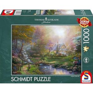 Schmidt Spiele 59776 Thomas Kinkade A Mother's Perfect Day, puzzel met 1000 stukjes