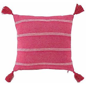 Douceur d'Intérieur Kussens, katoen, roze, 40 x 40 cm