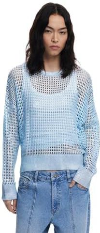 Gebreide Trui - Effen - Knitwear - Ronde Hals - Losse Pasvorm - Lange Mouw