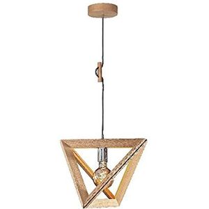 Homemania HOMBR_0001 Hanglamp, plafondlamp, hout, grijs, 30 x 40 x 100 cm