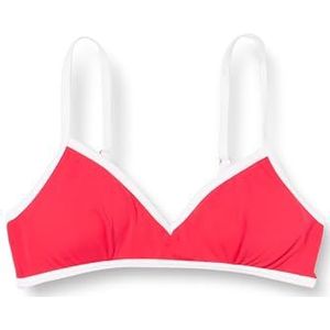 Koton Dames Binding Detail Padded Bikini Top Swim Trunks, Rood (417), 40