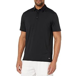 Amazon Essentials Tech Stretch Poloshirt voor heren,Zwart,M
