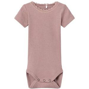 NAME IT NBFKAB SS Body Noos voor meisjes en jongens, Deauville Mauve/Detail: melange, 68