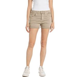 Replay Dames Jeans Shorts Anyta Colour Denim, 225 Sahara, 24W