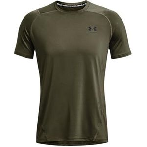 Under Armour HeatGear T-shirt met korte mouwen voor dames, Groen, M-L