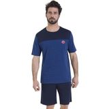 Athena - Korte Pyjamaset - Gestreept - 100% Katoen - Oeko-Tex®-label Standard 100