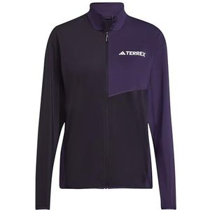 adidas Dames Terrex Multi CLIMAWARM Full Zip Tech Fleece Jacket, aurora black/aurora plum, XS
