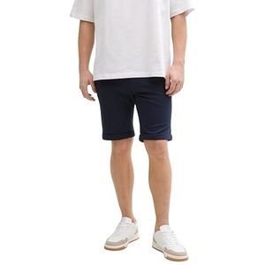 Tom Tailor - Slanke Piqué Chino Shorts - Korte Broeken