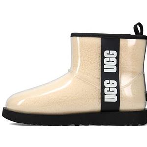 UGG Classic Clear Mini enkellaarzen voor dames, Natural Black, 45 EU