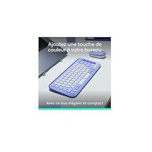 Logitech Pop Icon Combo, Bluetooth-toetsenbord en muisset, comfortabel typen, programmeerbare toetsen en toetsen, discrete klikken, Easy-Switch tot 3 apparaten