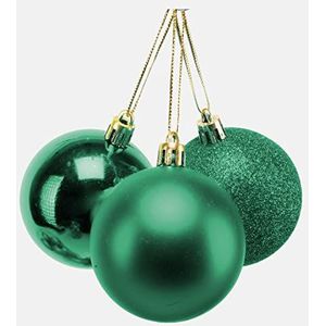 60 mm/18 stuks kerstballen onbreekbaar smaragdgroen, kerstboom decoraties bal ornamenten ballen kerst opknoping decoraties vakantie decor - glanzend, mat, glitter