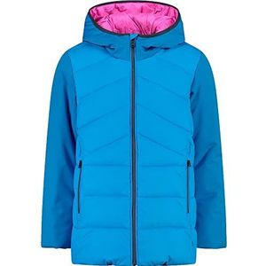 CMP - Kid G Jacket Long Fix Hood, Girl, Turchese, 152