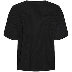 PIECES Dames Pckylie Ss Oversized Tee Noos T-shirt, zwart, XL
